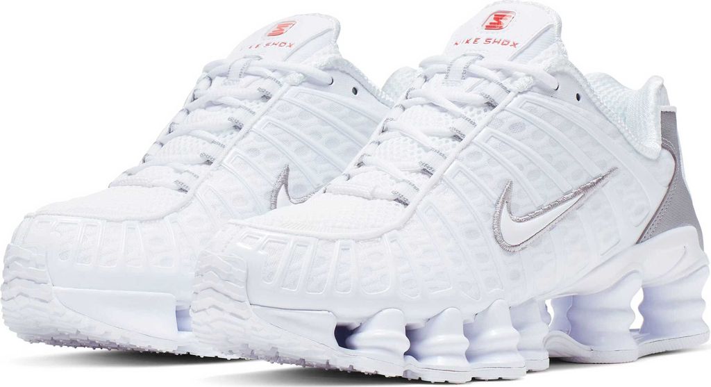 Nike Shox TL White Metallic Silver (Womens) - 42 Größe: 42 Produktbild 