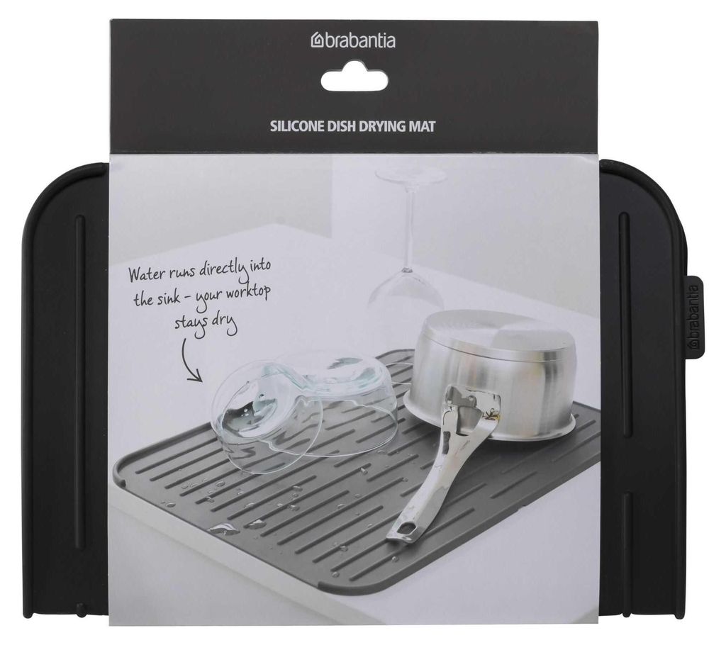 Brabantia Abtropfmatte Silicon Dark Grey Produktbild 