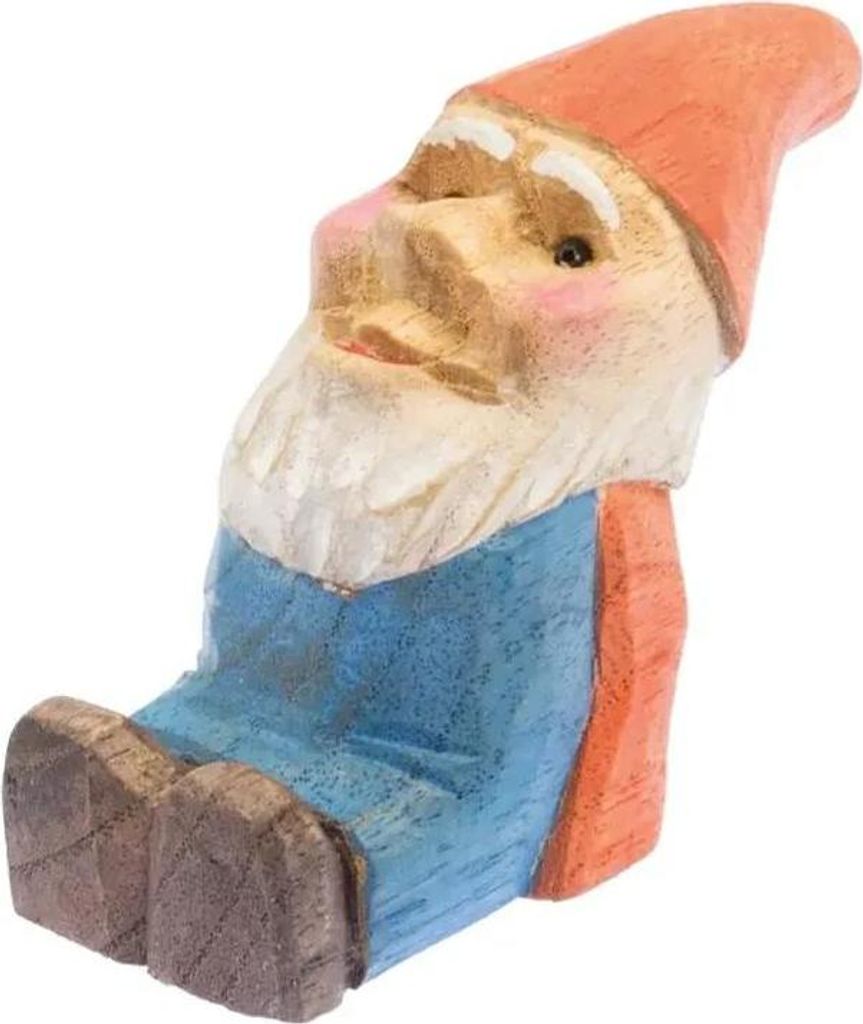 Dekoartikel Zwerg geschnitzt, Design 4 aus Hibiskusholz