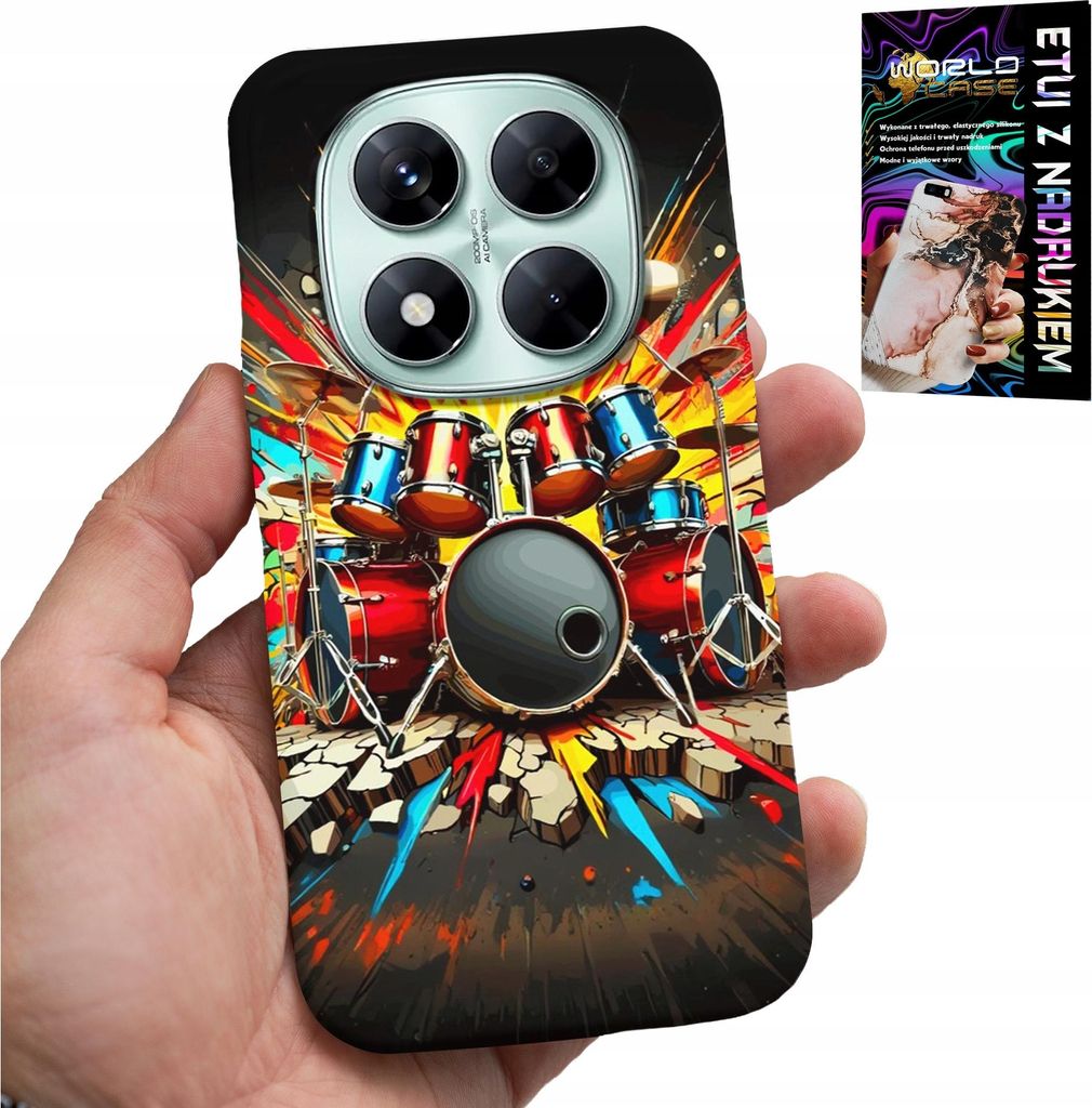Gehäuse Für Xiaomi Note 14 Pro 5G - Rock Drums Rock & Roll + Film
