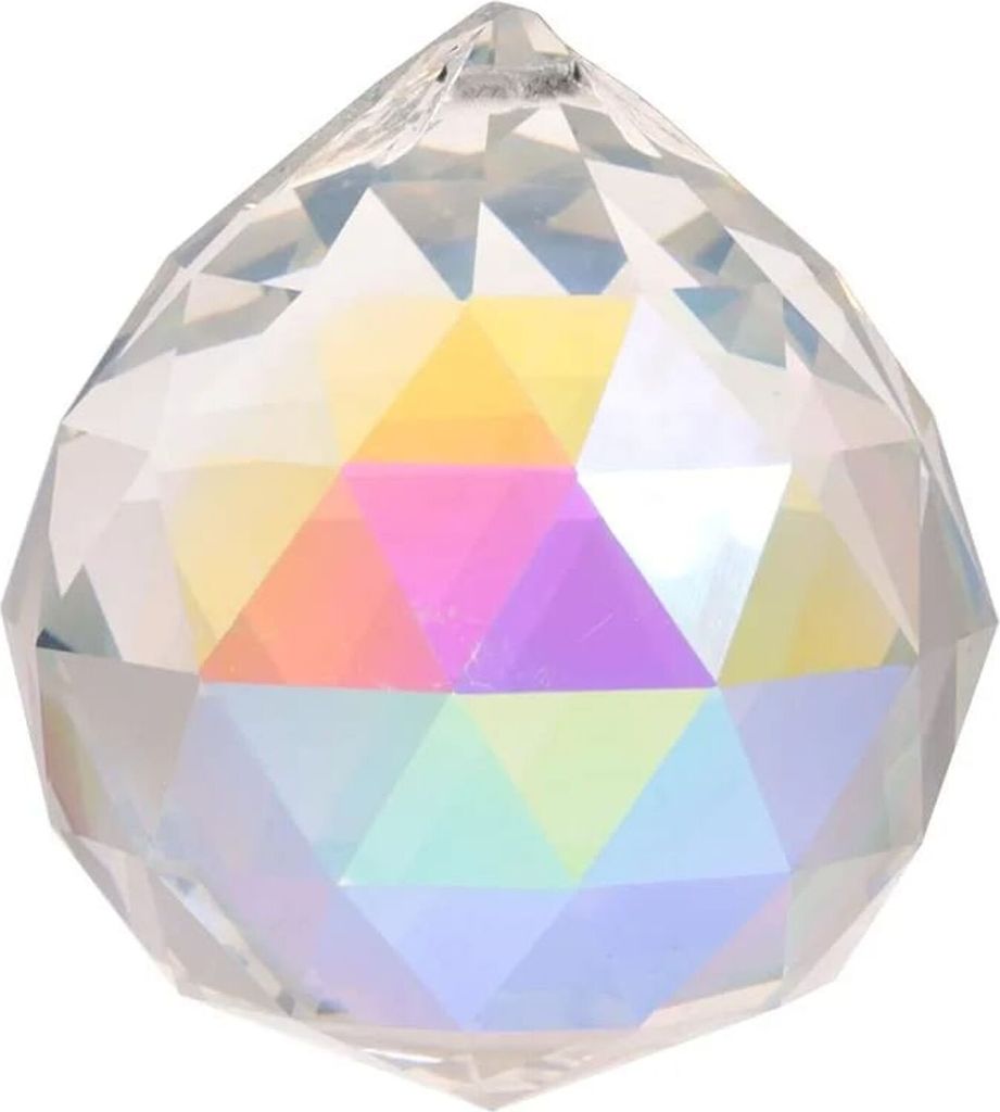 Regenbogen-Kristalle Kugel Perlmutt dunkle AAA Qualität -- 5 cm
