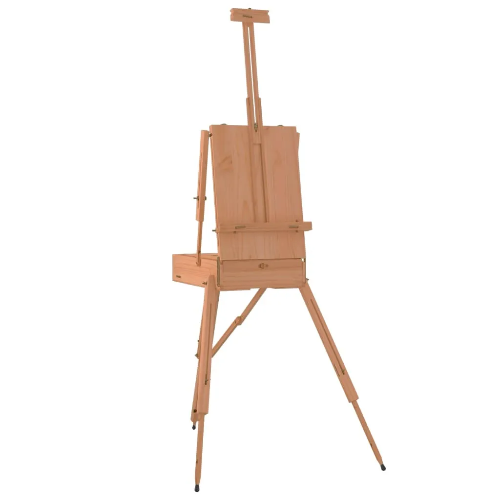 Grand chevalet d'atelier en bois de hêtre massif pour peinture à l'huile