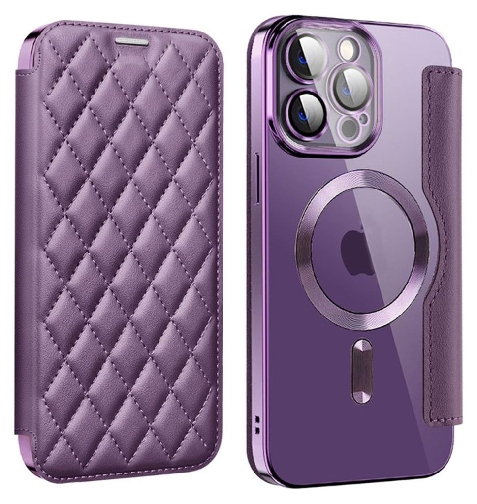 Étui Smart Cover en similicuir pour Apple iPhone 15 Pro Image du produit 