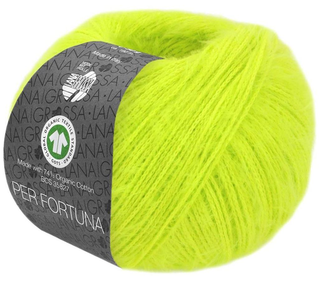 Lana Grossa - Per Fortuna GOTS 0045 frühlingsgrün Produktbild 