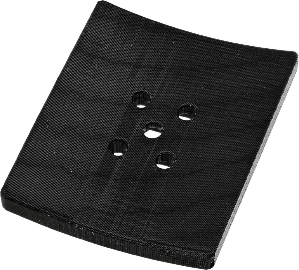 Kennzeichenunterlage 3D-Druck, Platte für kleines Klebekennzeichen 53x65mm