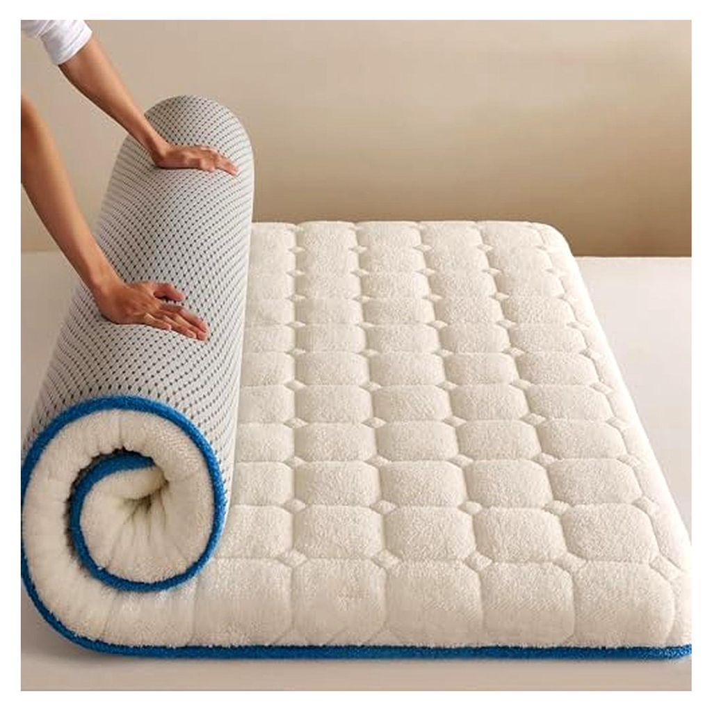 Faltbare Futon-Matratze mit dickem Memory-Schaum für Einzel- und Doppelbetten, ideal für Gäste, Schlafsäle und Camping, platzsparende Lösung