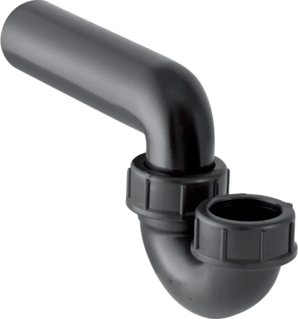 Sifone Geberit per Lavello d50/50 PE-HD - Scarico Orizzontale Professionale