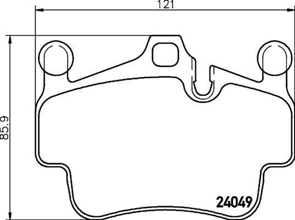 HELLA 8DB 355 014-161 - OE 99735193902 Bremsbeläge für 911 (997), Boxster (987), Cayman (987)
