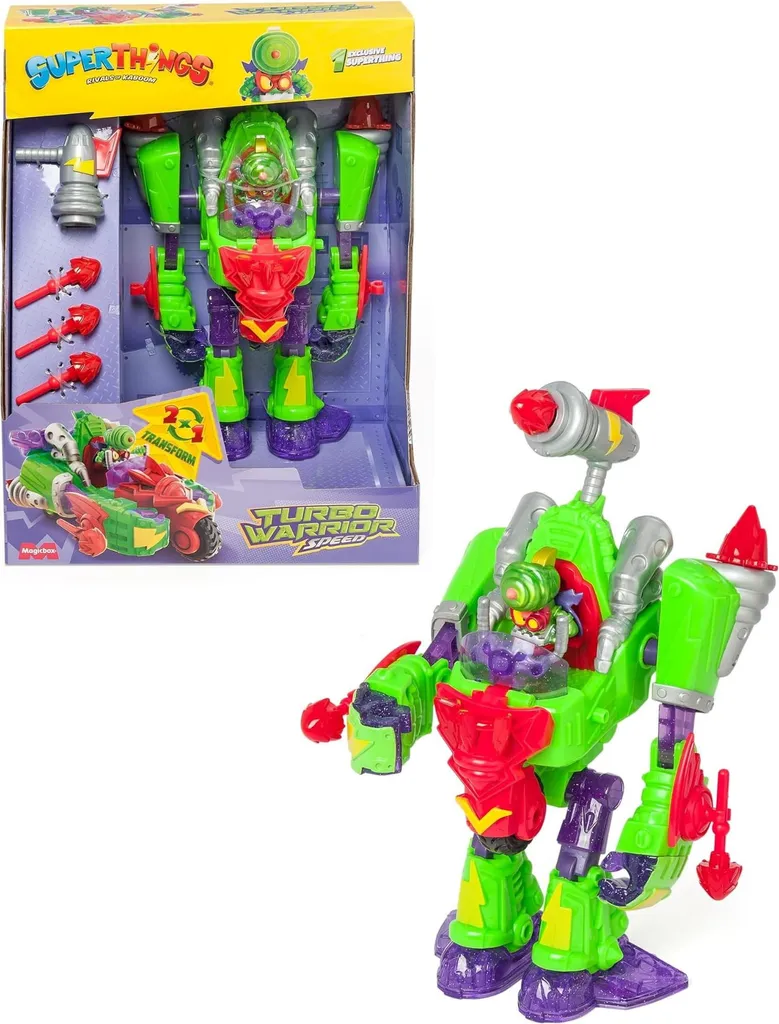 SuperZings Legends 32220 Turbo Warrior Speed : Figurine Robot de Combat