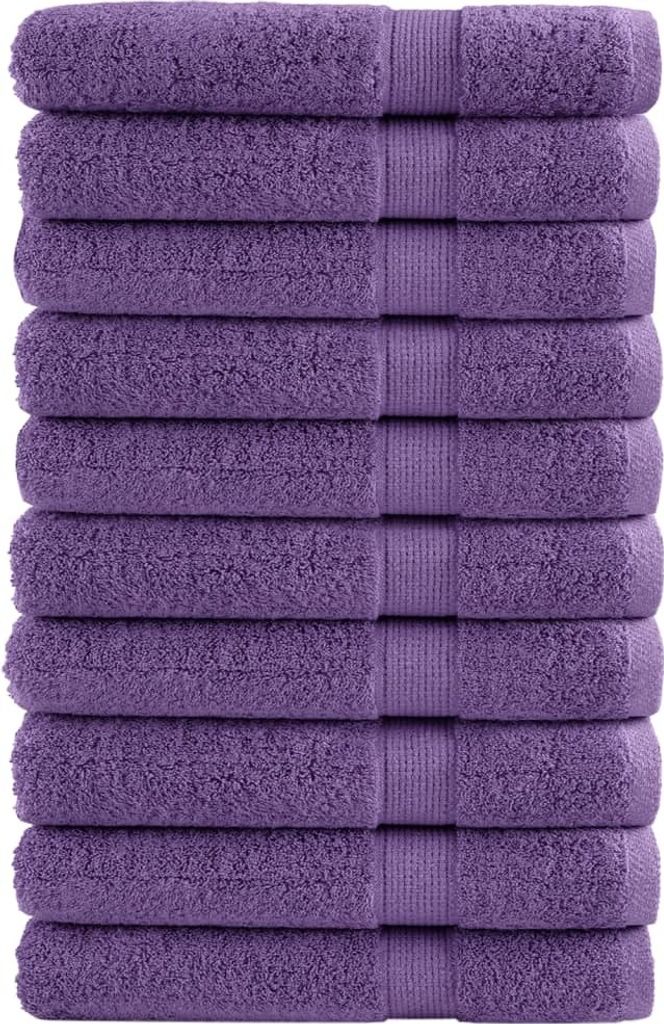Premium-Saunatücher SOLUND 10 Stk. Lila 80x200 cm 600 g/m²