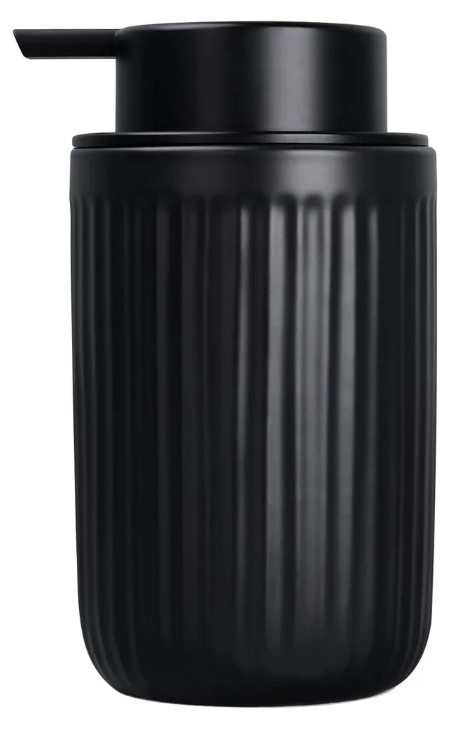 Distributeur savon céramique noire 350 ml rechargeable Modèle CK-2026