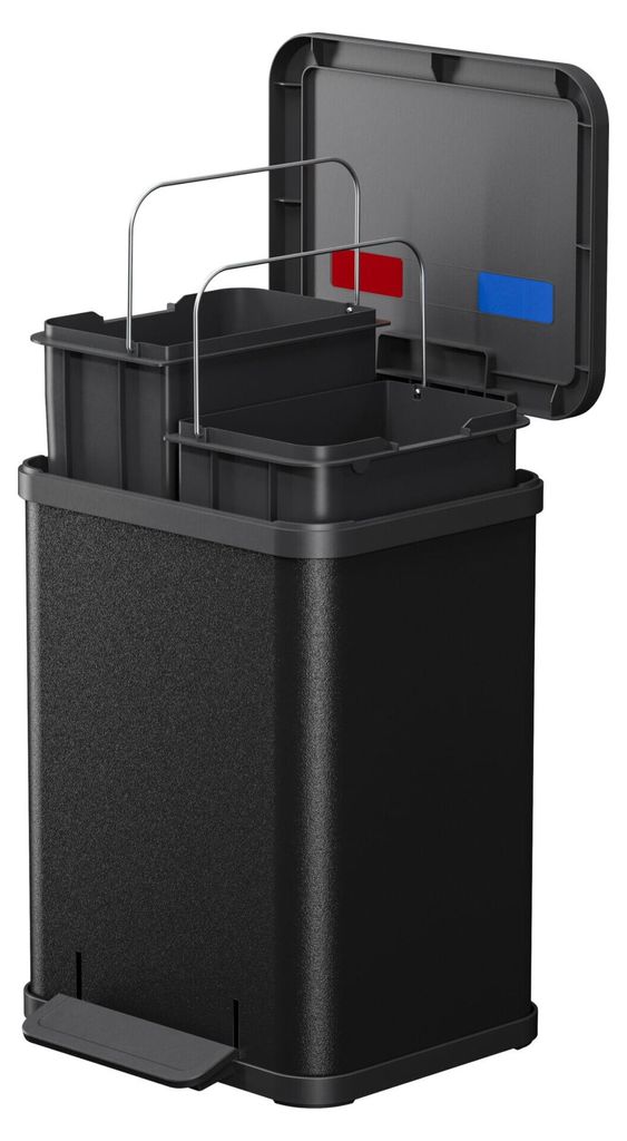 Hailo 0622-260 Hailo poubelle à pédale Öko duo plus M, 2x9 Image du produit 