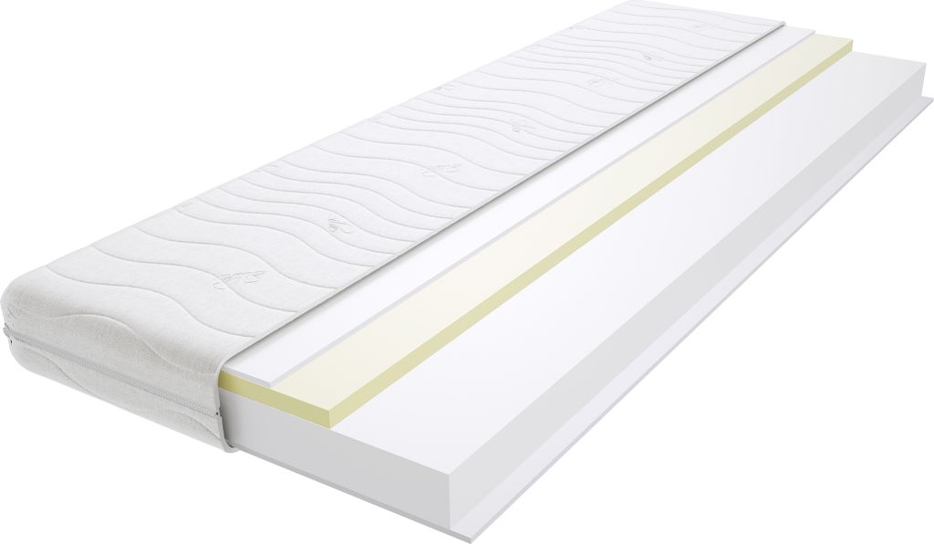 Schaumstoff Matratze 70x200 cm Doppelmatratze, H2 & H3 Komfortschaummatratze 13 cm Hoch Visco Memory mit Klimafaser, Hypoallergen, HR-Schaum, Wende...