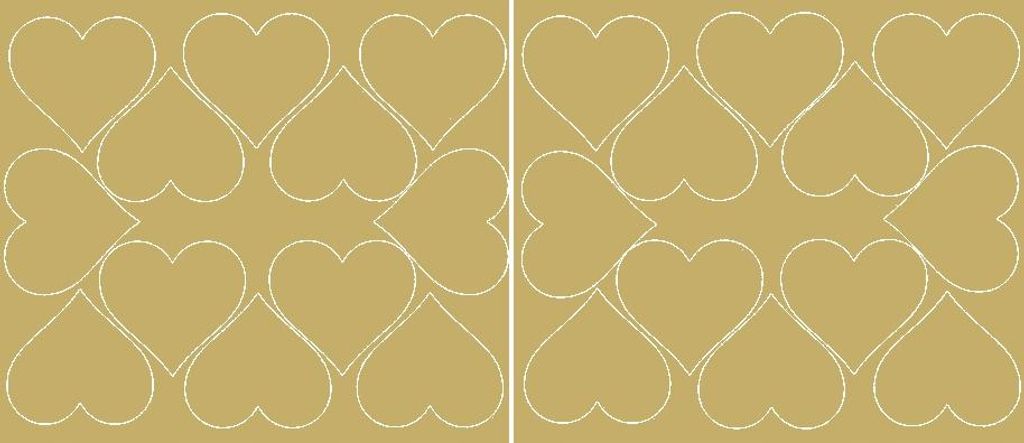 Valentinstag-Herzaufkleber, 7 cm, 24 Stück, goldglänzend