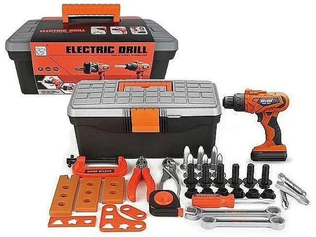 Accuboormachine met accessoire set, geleverd in een koffer Productafbeelding 