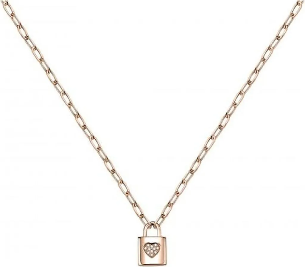 Collana Essenziale La Petite Story LPS10ASD03 Love Lucchetto Rosé
