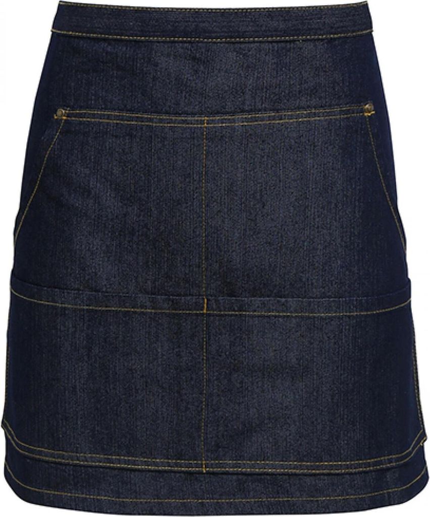 Premier Workwear PR125 | Jeans Stitch Denim Waist Apron - 79 x 39,5 cm - Farbe: Indigo Denim (ca. Pantone 2767) - Größe: 79 x 39,5 cm