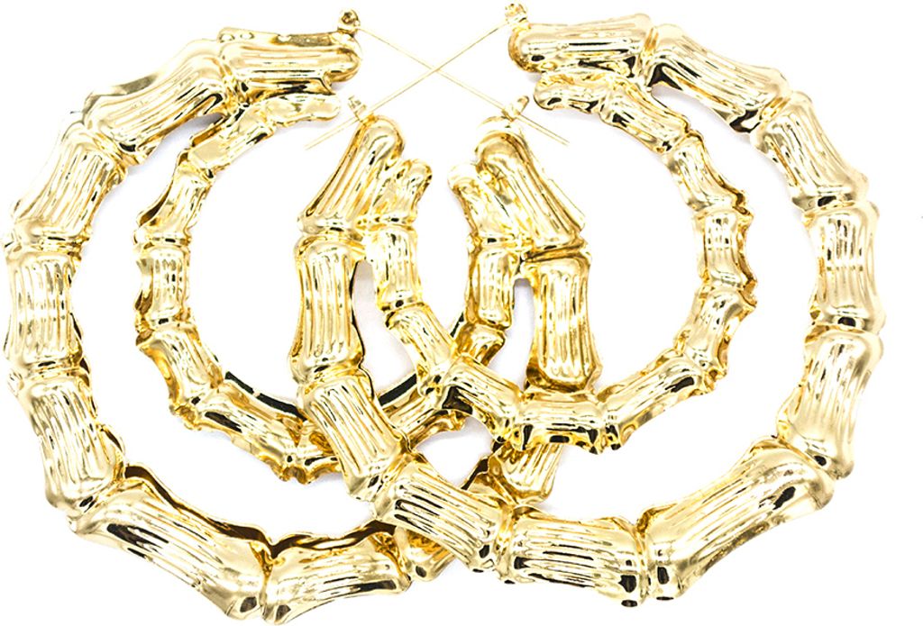 Mode Frauen Bambus Gelenke Dreieck Herz Ohrringe Party Statement Schmuck Geschenk-2#