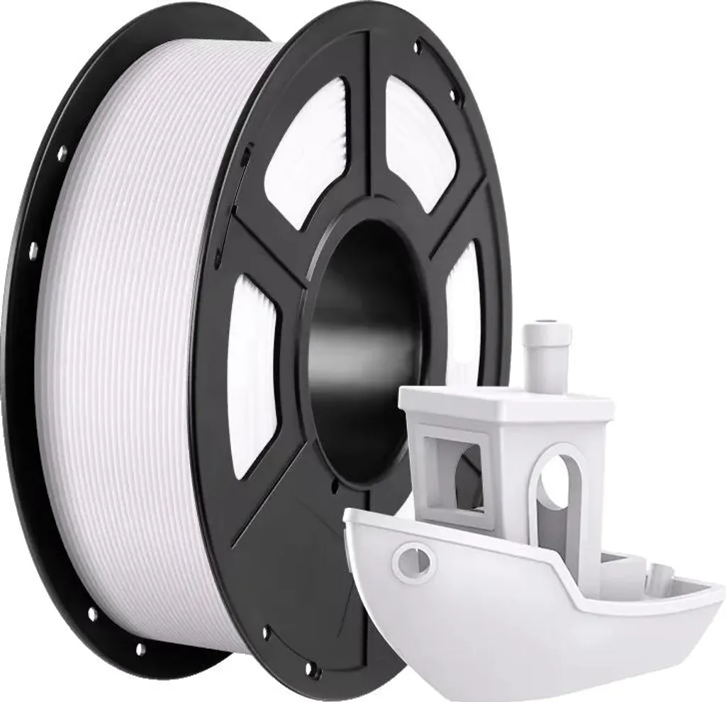 Filament Imprimante 3D 1,75 mm Blanc 3kg, Idéal Prototypage et Volume