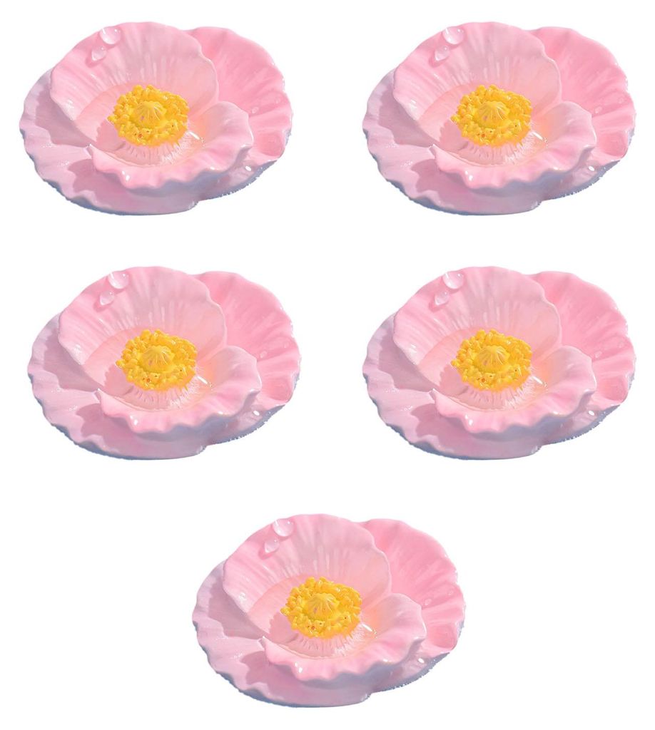 Mini-Kunstblumen aus Harz, 3D-realistische Rosen, Sonnenblumen und Kamelien für Aquarien, schwimmende Dekorationen, DIY-Haarnadeln, Kühlschrankma...