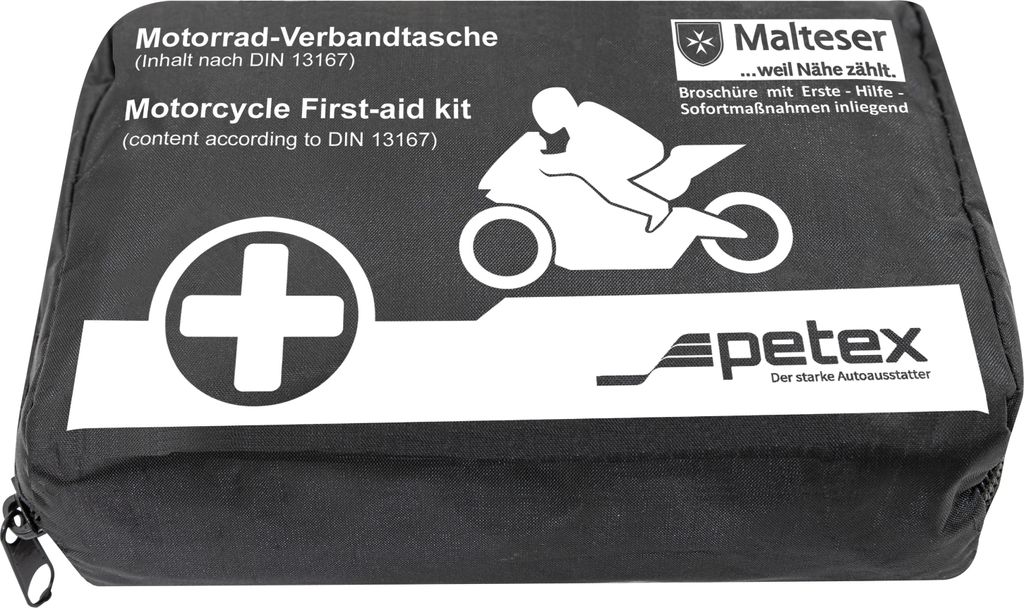 Motorrad Kraftrad Verbandtasche mit Inhalt nach DIN 13167, Produktbild 