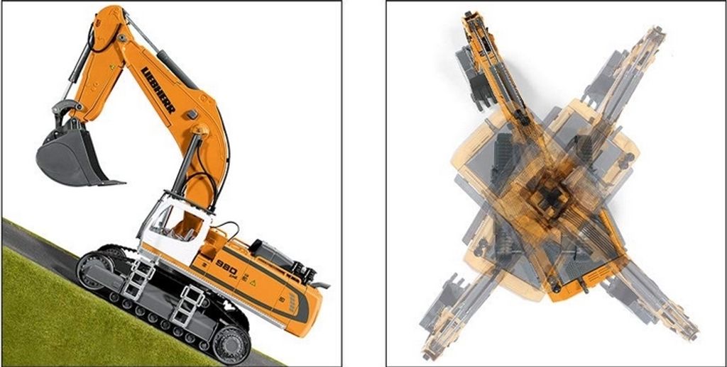 Pásové rypadlo SIKU Liebherr R980 SME Obrázek produktu 14