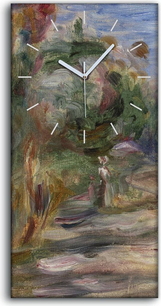 Dekor Leinwand Uhr Wandbilder 30x60 Malerei Abstrakte Wald Bäume Kunst - weiße Hände