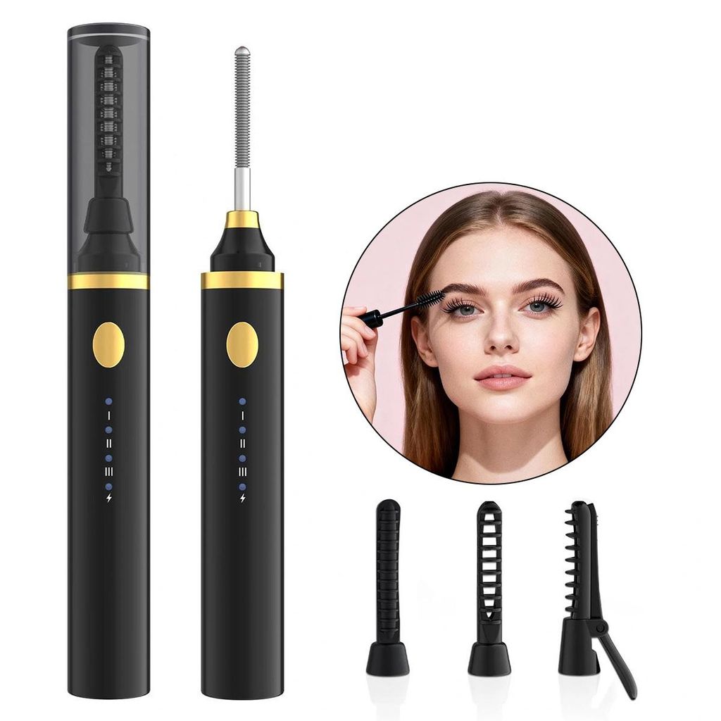 Beheizter Wimpernformer mit 3 Temperaturstufen, USB-Aufladung, 10-Sekunden-Aufheizung und lang anhaltendem Schwung für alle Wimperntypen