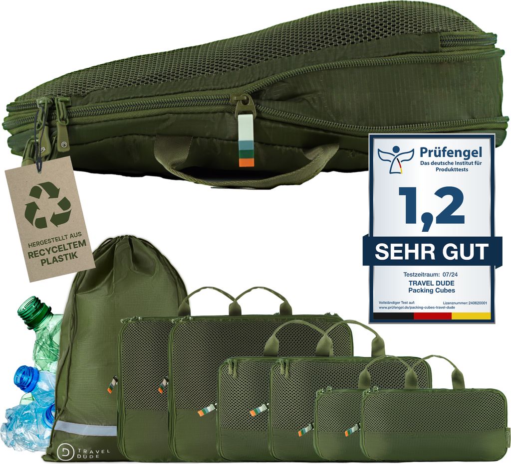 TRAVEL DUDE Sada kompresních balicích kostek z Obrázek produktu 