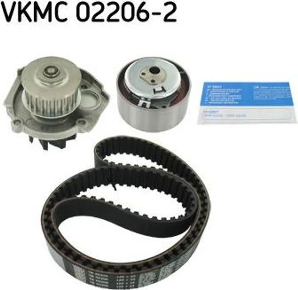 Kit Courroie de Distribution et Pompe à Eau SKF Qualité OE pour Fiat Panda