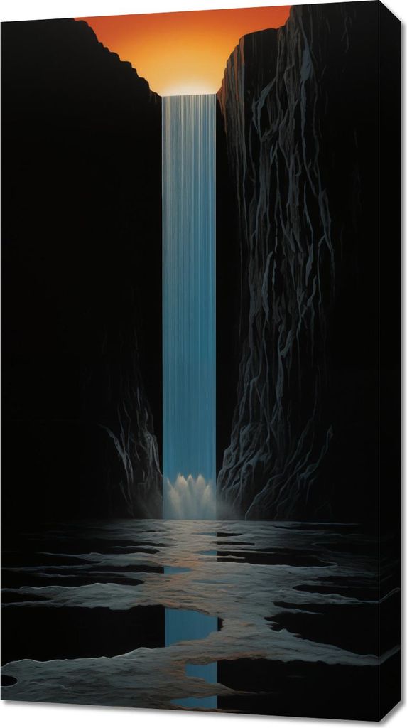 Bild 50x90cm Wasserfall des Lichts