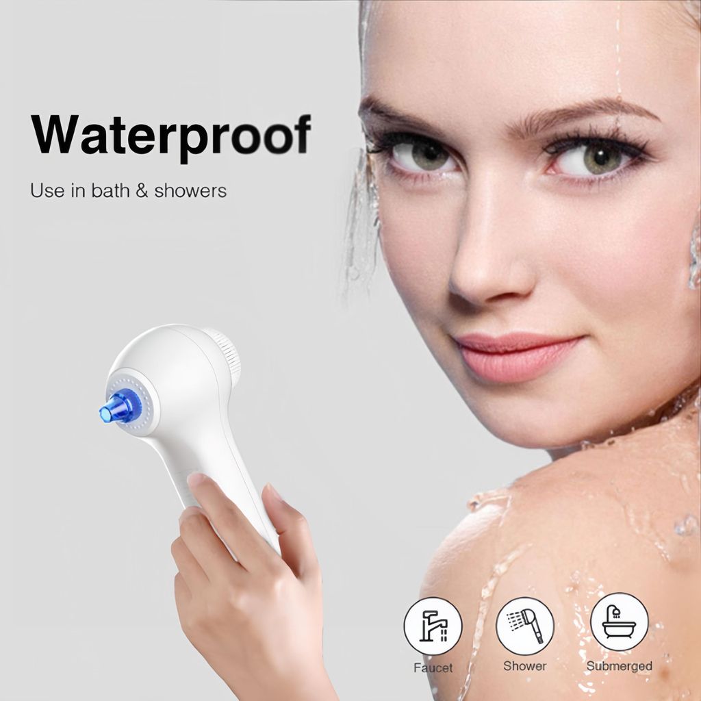 ZELURXX Wasserdichte Multifunktions-Gesichtsbürste mit Vakuum-Blackhead-Entferner, 5-in-1 Set