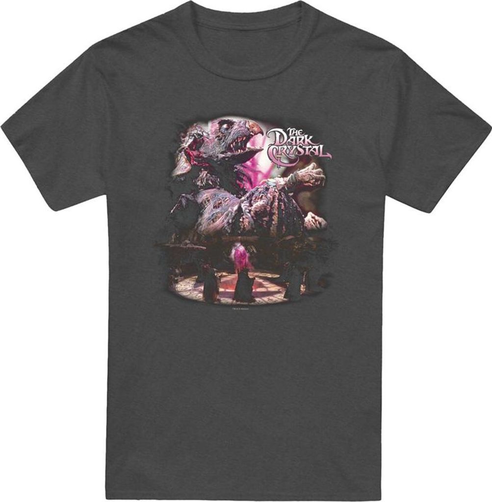 Dark Crystal - "Power Mad" T-Shirt für Herren/Damen Uni, meliert TV27273 (3XL) (Holzkohle)
