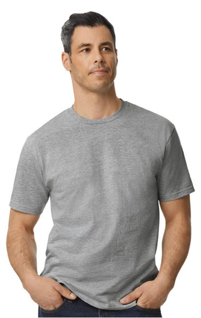 Gildan - "Softstyle" T-Shirt Mittelschwer für Herren/Damen Uni LT599 (XXL) (Grau)