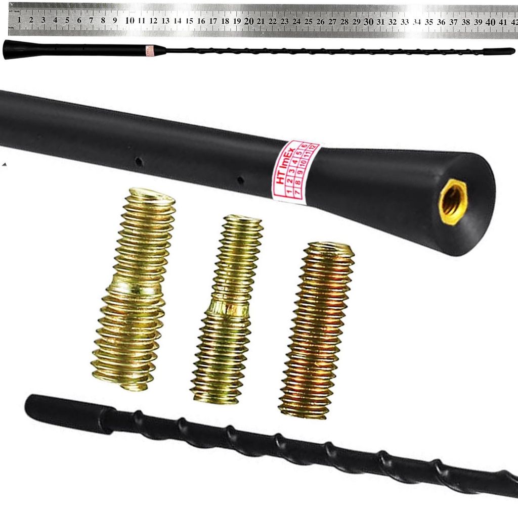 Universal 40cm Stab Antenne AM FM DAB GPS GSM kompatibel mit Autoradio Adapter