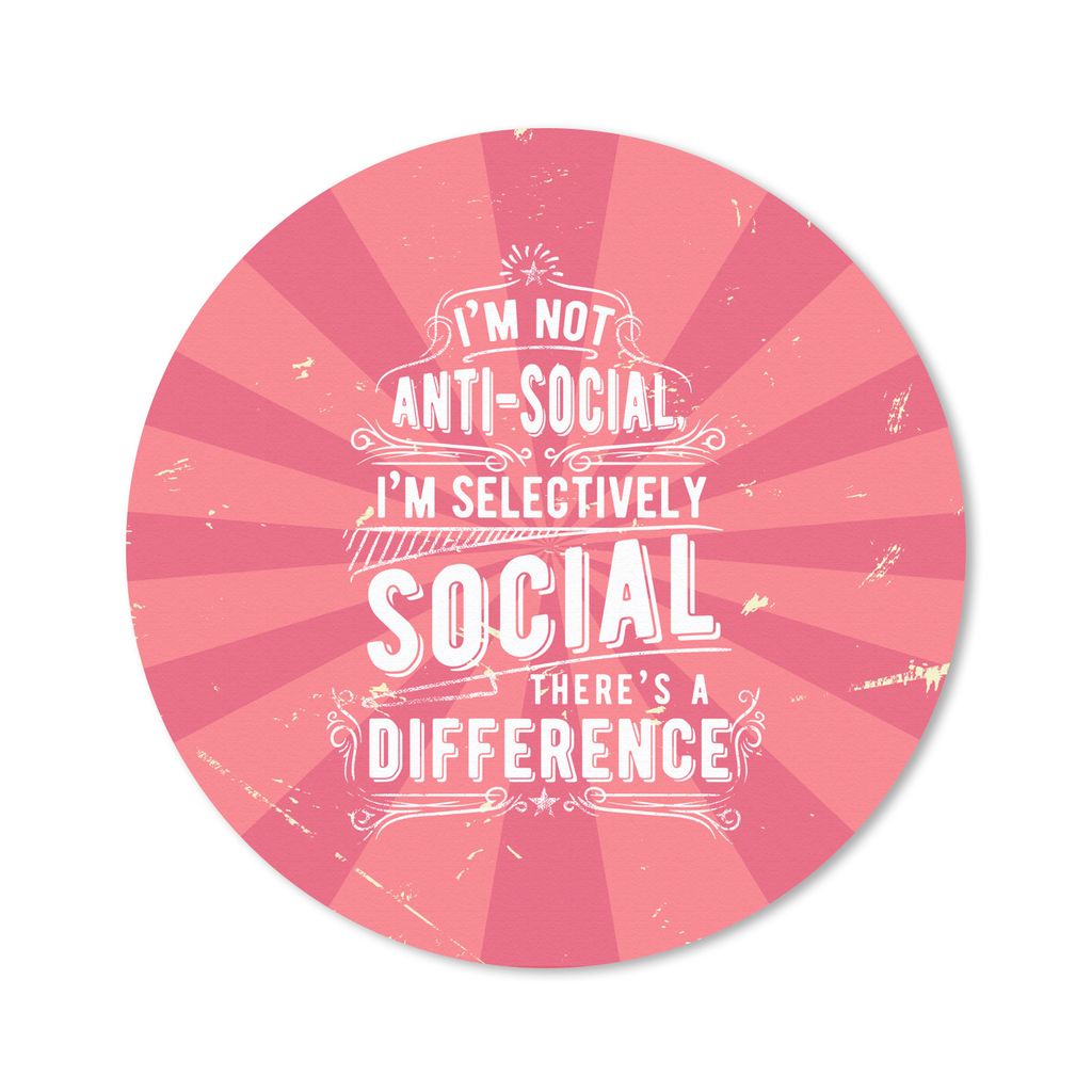 MuchoWow Mauspad Mousepad Jahrgang - Gestaltung - Text 20x20 cm - Mousepads - Maus Mat - Pad - Mausunterlage - Schreibtischmatte