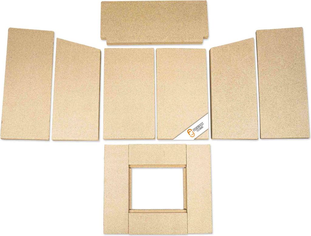 Feuerraumauskleidung - Passend für Hark HARK48** & weitere Kaminöfen Modelle inkl. Modellübersicht - für Verschiedene Kamin & Ofenmodelle - Kam...