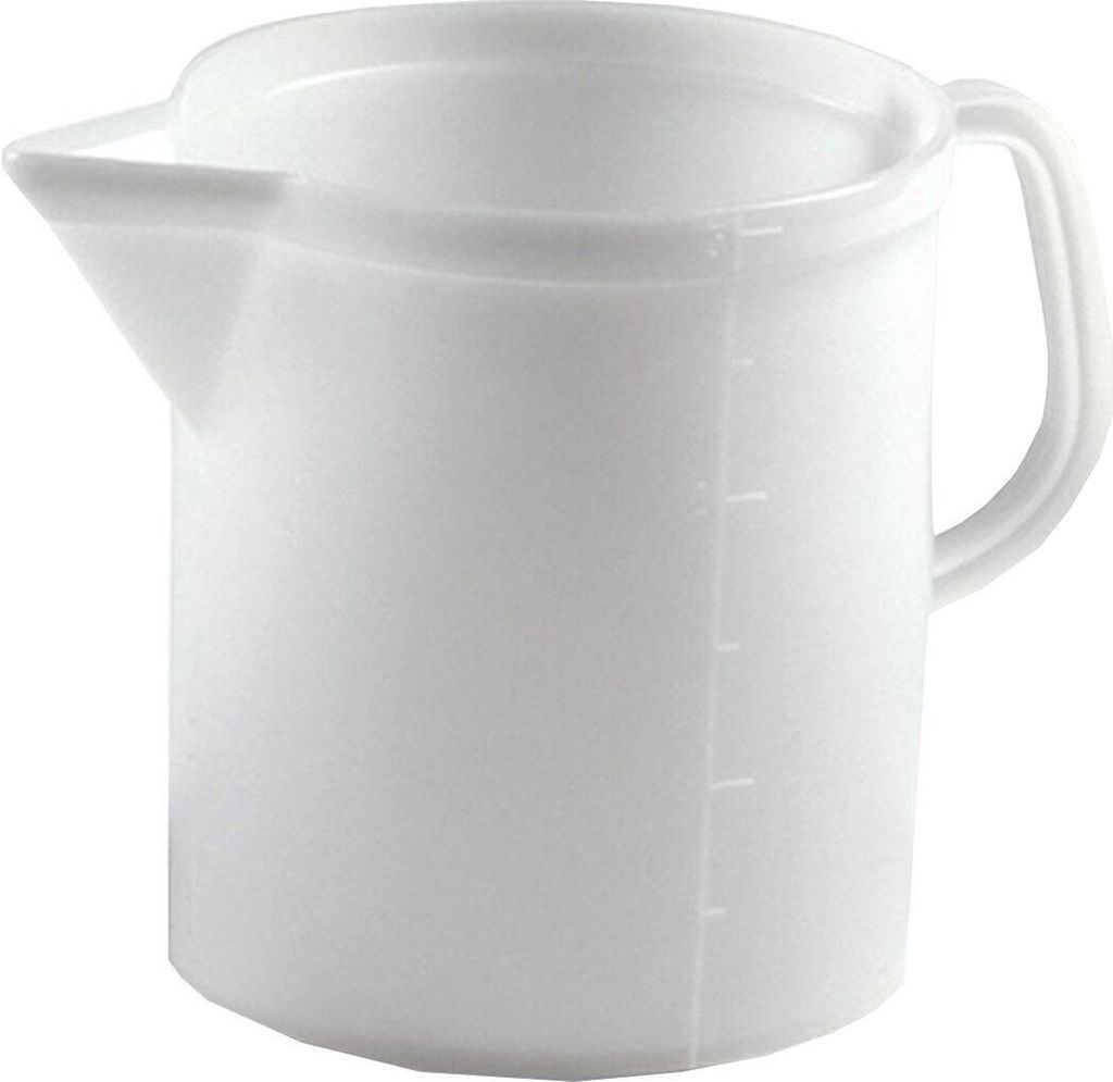 Chronochef Messbecher 5 Liter - Kunststoff Messbecher Mit D-Griff