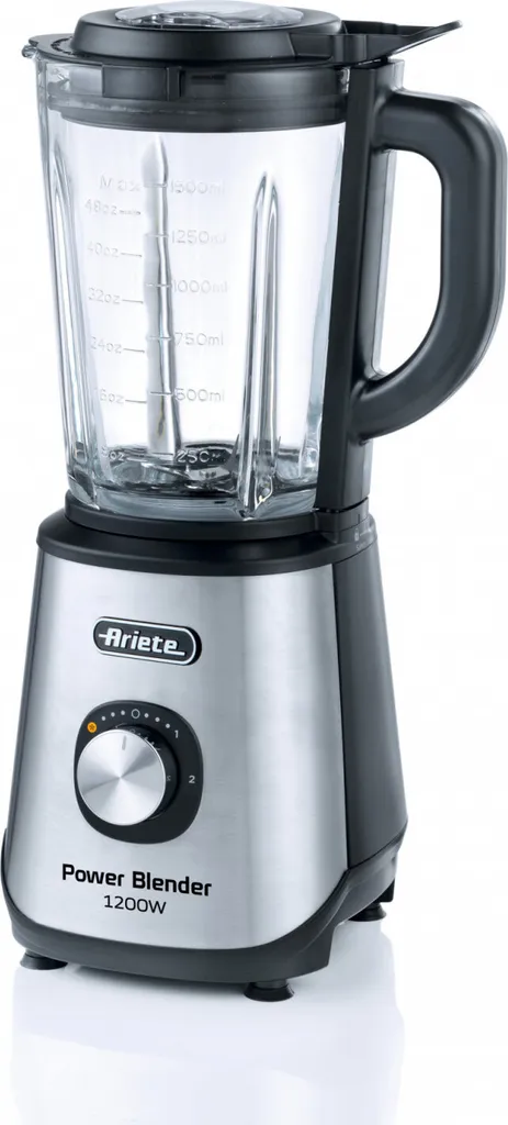 Mixeur Ariete 1200W Bol en Verre 1.5L : Blender Puissant Finition Grise 579