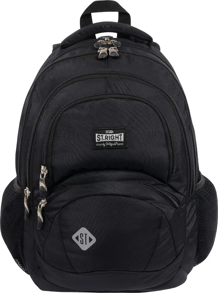 Sac à dos scolaire ergonomique noir pour soulager le dos des ados