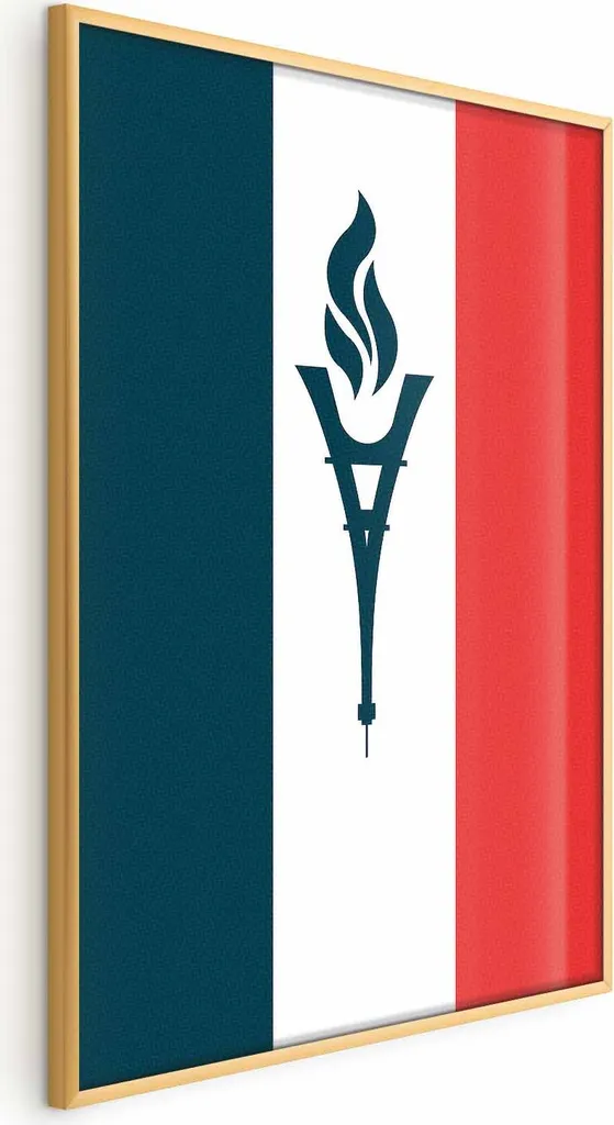 Offerta Poster Bandiera Francia Astratta 40x60 i-A-10036-ao-a Prezzo Basso