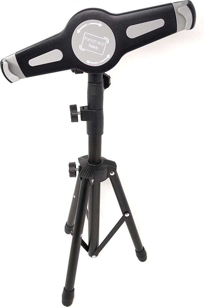 System-S Universaler Boden Ständer Stand Halter für iPad Pro 12.9 Zoll und Tablet PC 10-14.5 Zoll