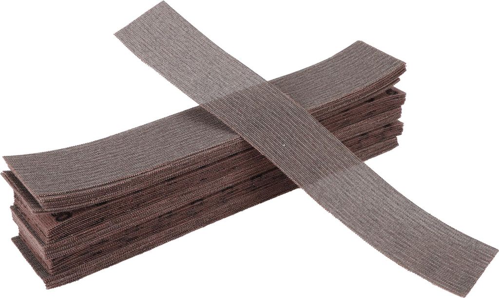 50 Stk. Auto-Holz-Schleifscheiben Glättung Klett-Schleifpapier für Holzbearbeitung, Automobil-Restauration 15,75"x2,76" 80 Körnung Braun Alumini...