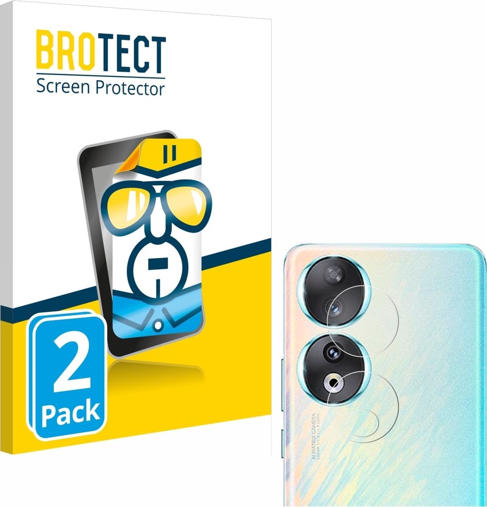 2x Für Honor 90 (NUR Kameraschutz) Schutzfolie BROTECT Displayschutz Display Schutz Folie Klar Transparent