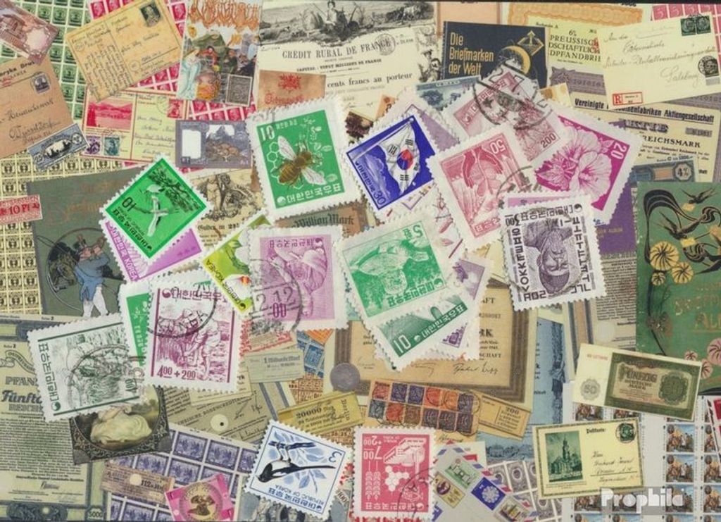 Briefmarken Süd-Korea 25 verschiedene Marken