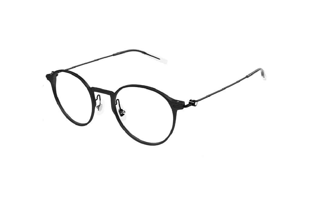 Lunettes Montblanc MB0357O en Aluminium Noir : Légèreté et Design Épuré
