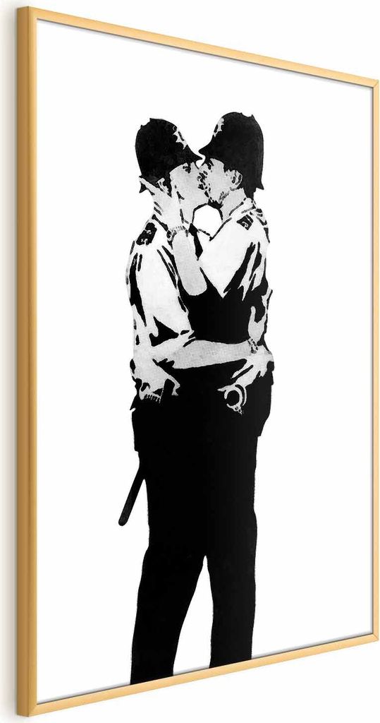 Posterpapier Poster - Kissing Coppers 60x90 cm Streetart h-C-0146-ao-a