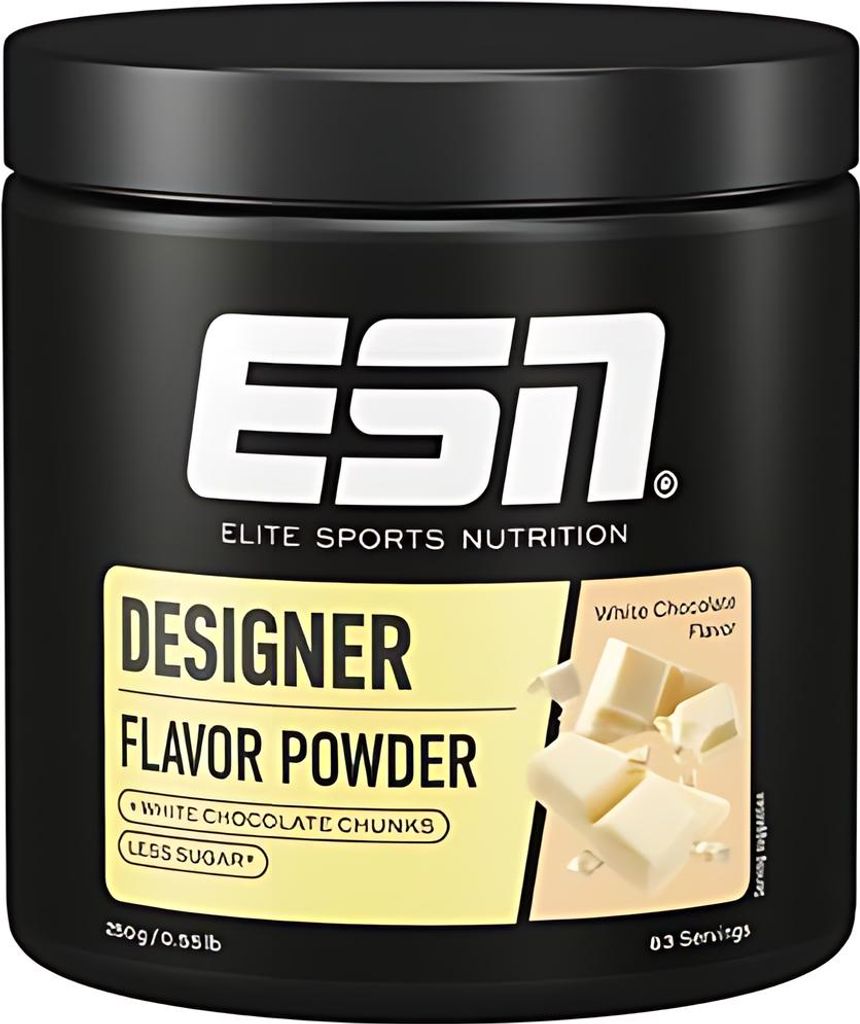ESN Designer Flavor Powder White Chocolate, Natürliche Produktbild 