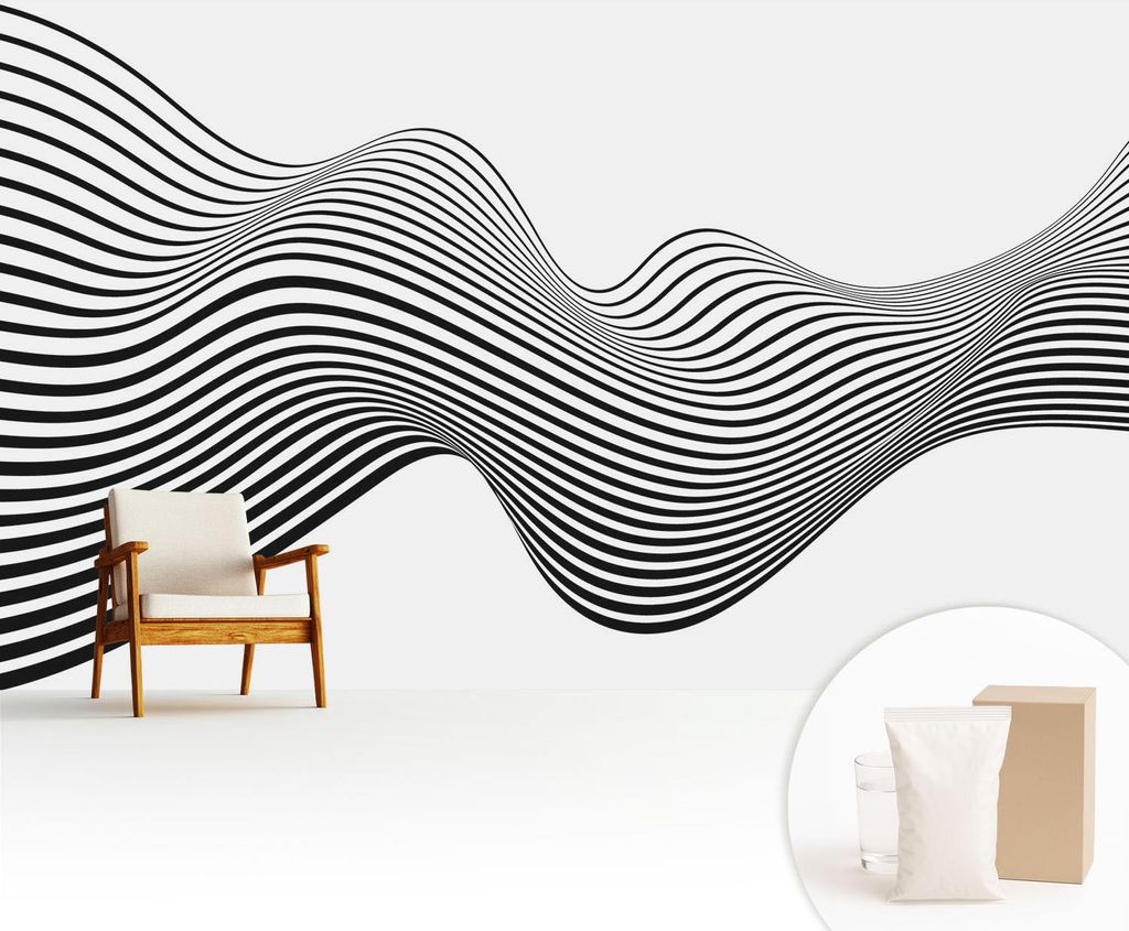 Fototapete - 416x254 cm - Tapete - Wandtapete - Wandbilder - Dekofolie - Tapete Folie - Wand - Dekoration - Wohnzimmer - Dynamische Abstraktion