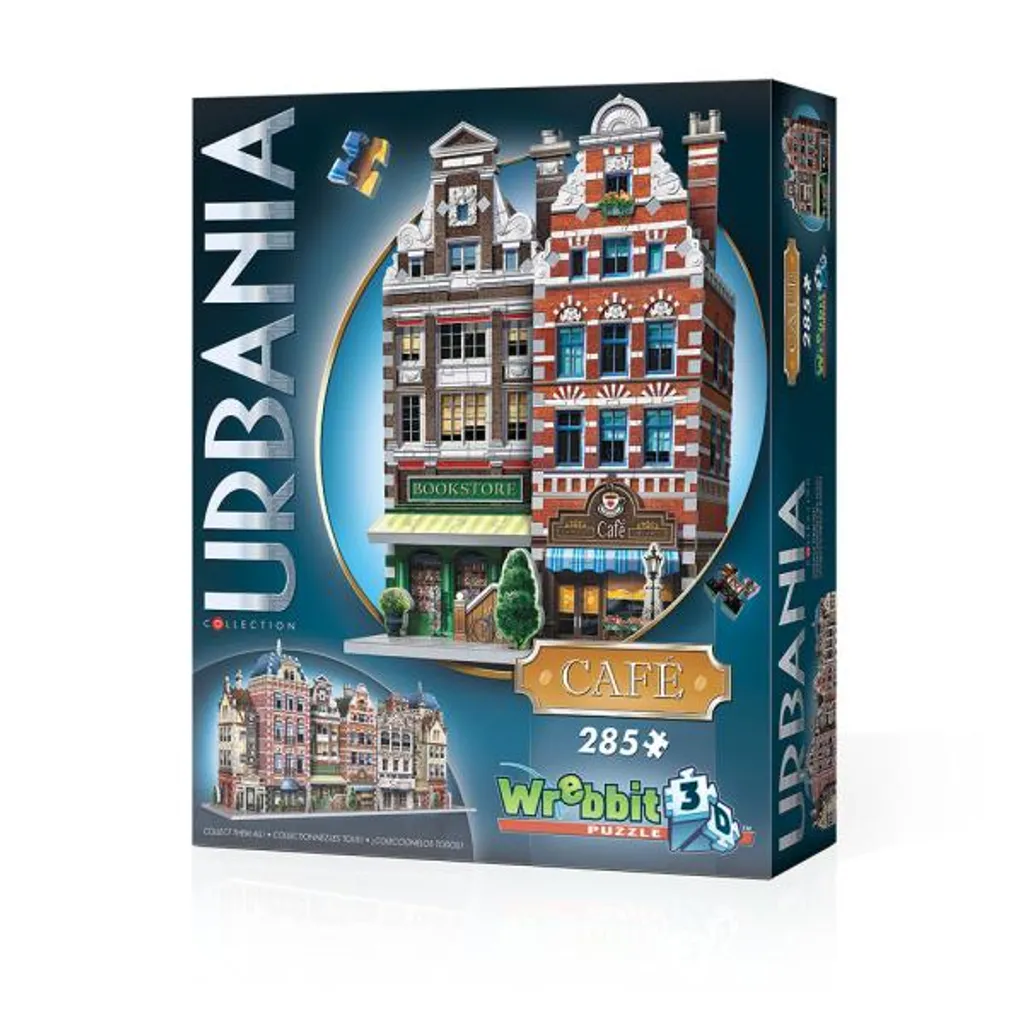 WREBBIT Puzzle 3D Urbania Café de 285 pièces pour collectionneur averti